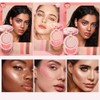 3-In-1 Makeup Palette, Powder Highlighters Makeup, Face Highlighter Palette, Highlighter