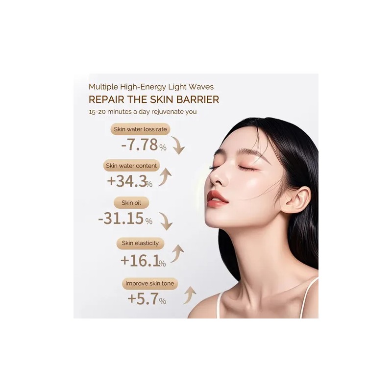 Máscara Belleza Led Facial Terapia 7 Colores Cara Rejuvenece