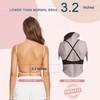 Zetopump Backless Transparent Invisible V Neck Bra Multiple Convertible Bras