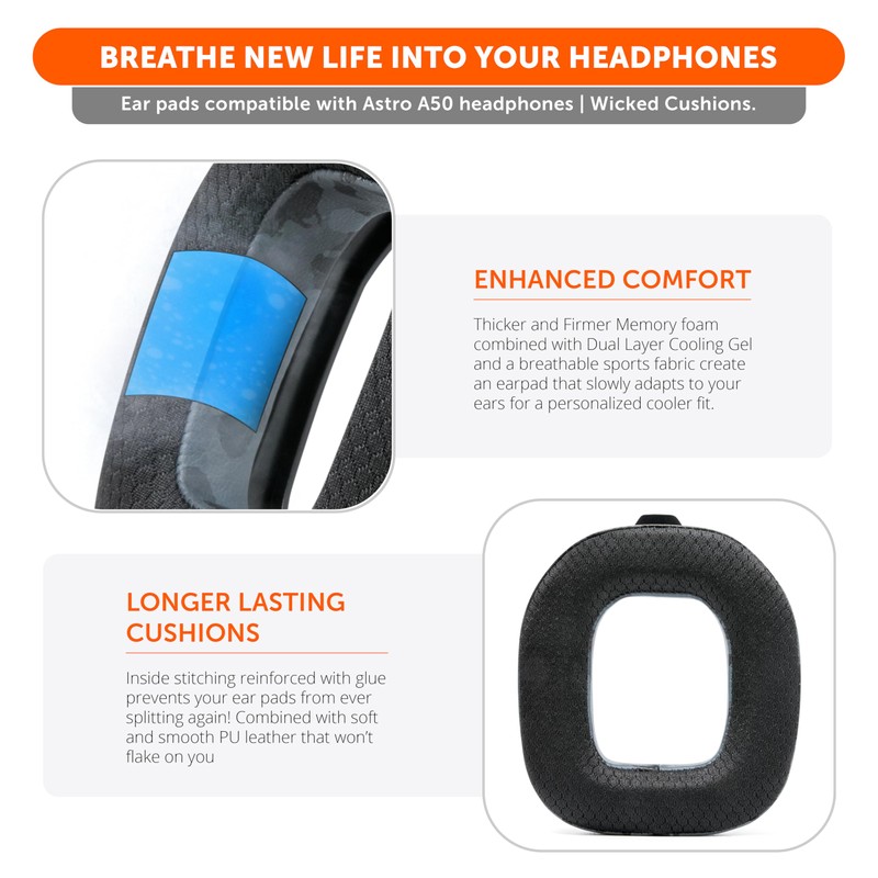 WC Mod Kit A50 - Cooling Gel Earpads + Headband