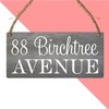 Customisable Wooden Address Plaque - Design Your Own - 190mm