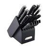 Farberware 15-Piece Forged Triple Riveted Knife Block Set, High Carbon-Stainless