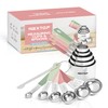 Nextop 14-Piece Stainless Steel Measuring Cups and Measuring Spoons Set