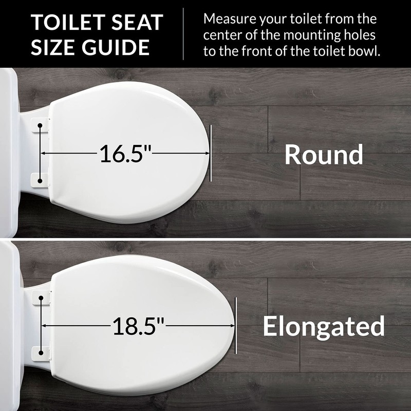 MAYFAIR 841EC 006 Cameron Toilet Seat will Never Loosen and