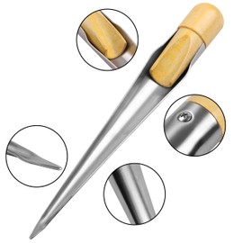 Marine Rope Splicing Spike Fid Stainless Steel Spike with Wood Handle 7 Inch/ 11Inch Long Fit for Dia.1/8" to 1" Boat Line Wire Ropes Deck Hardware Tool