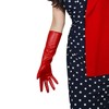 DooWay Women Fashion GLOVES Faux Leather Lambskin Sheepskin PU 16"
