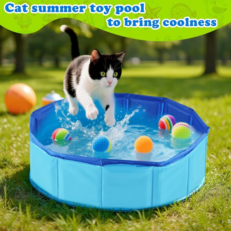 Cat Pool, Foldable Dog Pool, Small, 30 x 10 cm,