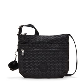 Kipling ARTO Medium crossbody, Signature Emb (Black)