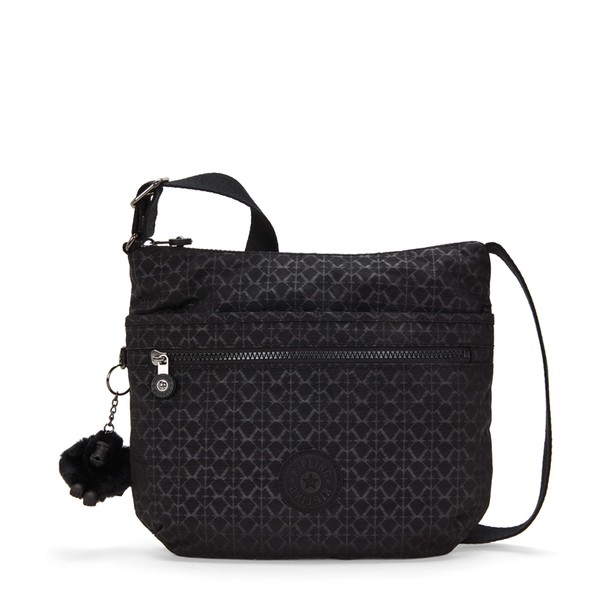 Kipling ARTO Medium crossbody, Signature Emb (Black)