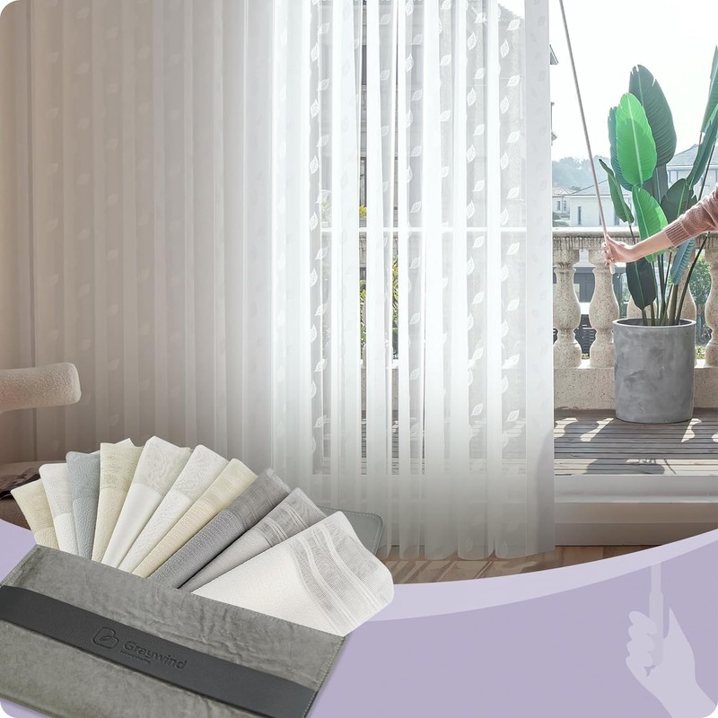 Graywind Fabric Sample for Manual Transparent Vertical Blinds