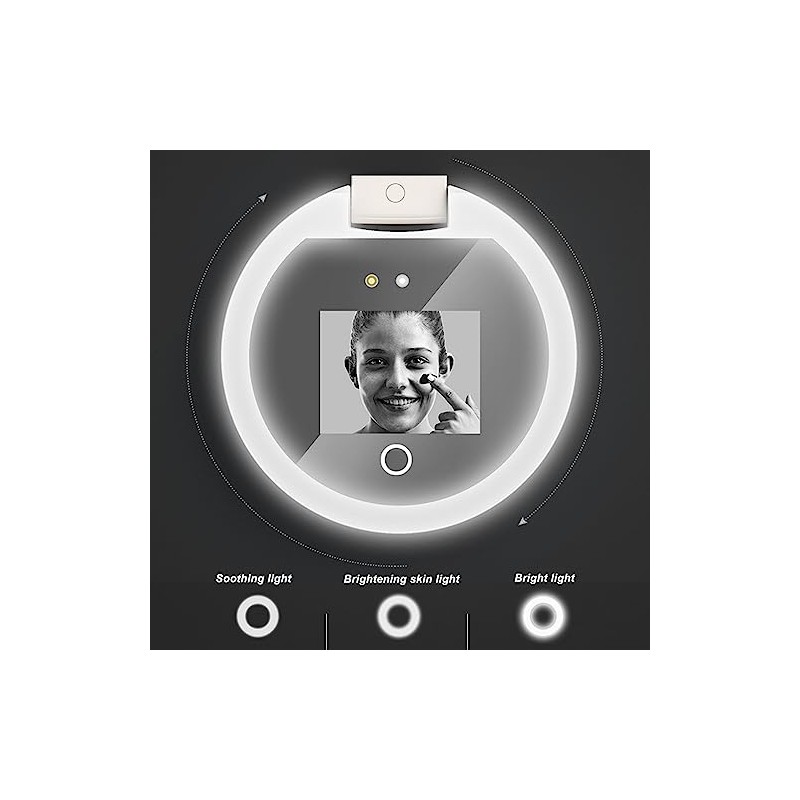 Espejo UV para Prueba de Protector Solar con Aumento 2X,