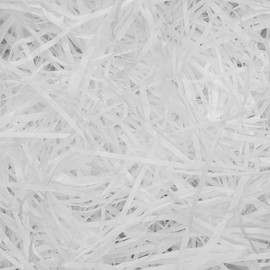 JIWINNER 1 LB Cut Paper Shred Filler for Gift Baskets, Easter Basket Grass, White Paper Filler for Gift Wrapping, Crafting Activities, Weddings, Boxes Filler, Basket Filler, Anniversaries