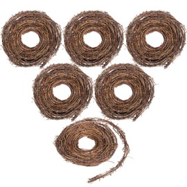 6 PCS Natural Grapevine Twig Vines, 15 Ft Rustic Garland Rolls for Crafting, Wreaths, Vase and Door Decor