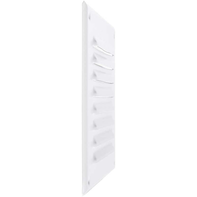 HVAC OV 5 x 5 Inch (Inner) White Stainless Steel