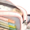 Large Capacity Pencil Case Multi Pocket Double Opening Cute Stationery