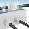 Cokritsm 50PCS Adjustable Cable Glands, Waterproof Cable Gland PG7 PG9