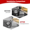 JOSHELA for Jeep JK Angry Eyes Headlight Cover Trim Fit