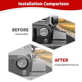 JOSHELA for Jeep JK Angry Eyes Headlight Cover Trim Fit for Jeep Wrangler JK JKU 2007-2017 Matt Black Exterior Accessories 2pcs