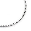 Silver One Venetian Chain Necklace, Silver, Silver, Width 0.08 inch