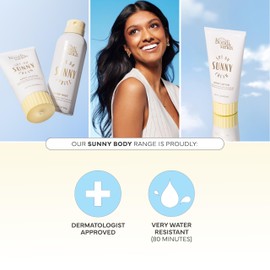 Bondi Sands Sunny Cream SPF 60 Body Lotion, Hydrating + Nourishing Broad Spectrum Sunscreen, Dermatologist-Approved, Water-Resistant, 5.07 Fl Oz