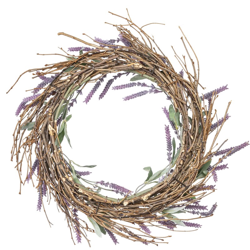 Primitives by Kathy Lavender Decorative Wreath
