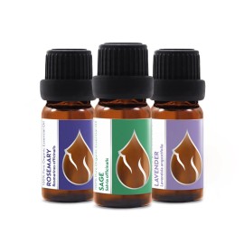 Essences Bulgaria Set Bliss Organic Essential Oils - Rosemary | Sage | Lavender
