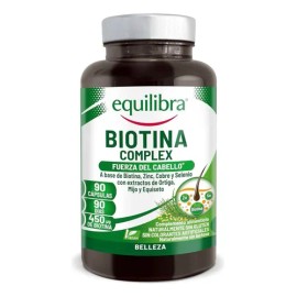 Biotina Complex Equilibra 90 Cáps Fuerza Cabello Anticaída                                                                                            