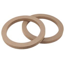 X AUTOHAUX Inner Baffle Universal Wooden Car Speaker Subwoofer Mounting Spacer Ring Adapter Bracket Holder Plate Speaker Diameter 165mm 2pcs