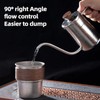 SOUUXIU Titanium Coffee Pot 300ml Folding Handle Gooseneck with Spout