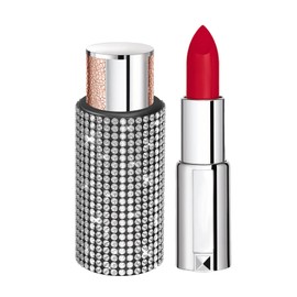 Lyxheth Upright Car Chapstick Holder, Lip Gloss Holder for Car, Sparkling Rhinestone Auto Interior Insulating Lip Balm Holder, Auto Accessories Bling Car Lipstick Holder Fit Most Vehicles (White)