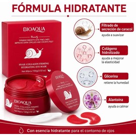 Bioaqua Pack 80 Parches Baba De Caracol Colageno Antiojeras