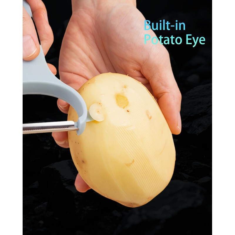 HEYCROWN Vegetable Peeler Set 3-Piece Potato Peelers for Veggie, Fruit