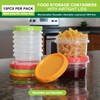 Cozary 15 Pezzi Contenitori Ermetici per Alimenti Piccoli, 250ML Riutilizzabili