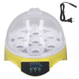 7 Eggs Incubator Easy Temperature Control Mini Egg Incubator for Hatching Chicken Duck Goose and Quail Eggs EU Plug 220V
