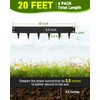 6-Pack Metal Landscape Edging 40" L x 6" H Black