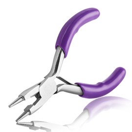 SPEEDWOX 3 Inch Mini Pliers Mini Round Nose Pliers with Cutting Edge Wire Bending Pliers Looper Pliers Ring Bending Pliers Wire Loop Pliers for Jewellery Making Micro Round Nose Pliers Small Pliers