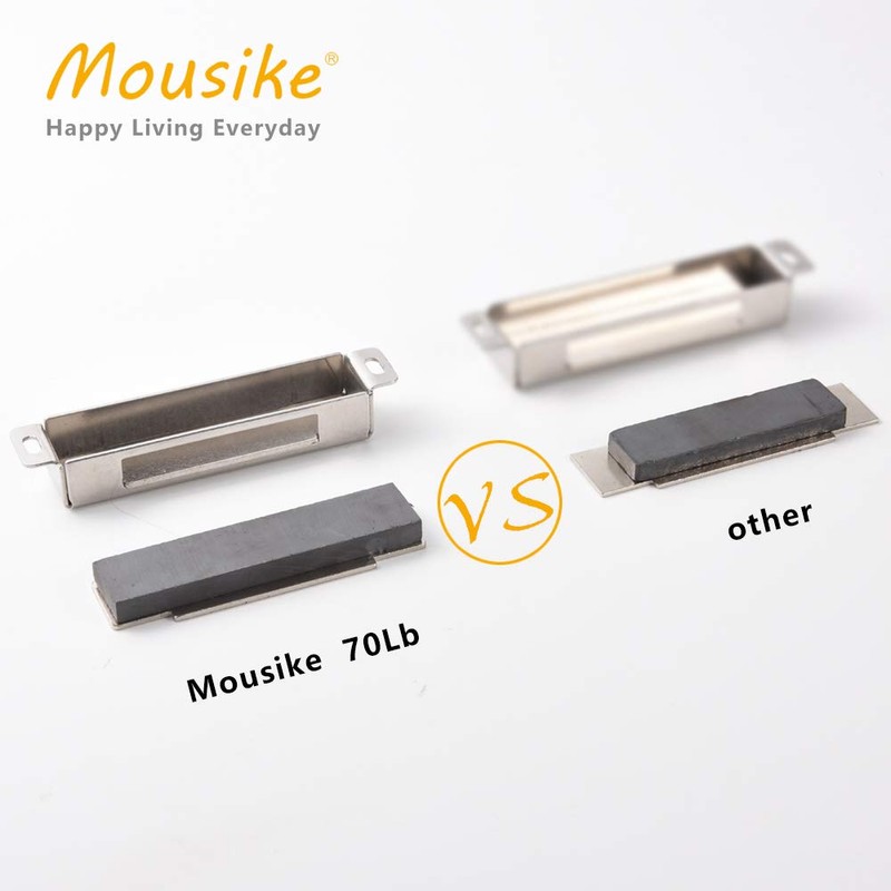 Mousike Magnetic Door Catch，70lb Stainless Steel Cabinet Door Magnets with