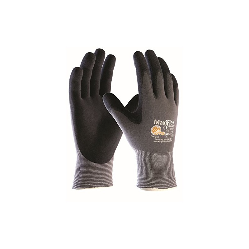 (5 Pairs) ATG Gloves 34-874 Assembly Gloves MaxiFlex Ultimate 5