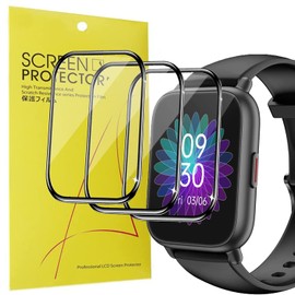 Blueshaweu Screen Protector Compatible with Ruimen Smartwatch 1.69 Inch H1, HD Clear Flexible TPU Screen Protector [Pack of 3] for Ruimen H1 Smartwatch (Black)