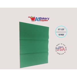 A1 Bakery Supplies Gift wrapping Tissue Paper 15X20 10 Pack (Festive Green)