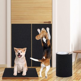 Aliceset Pet Nail Self Adhesive Replacement Emery Paper Fits Dog Scratch Pad Dog Nail Board Sandpaper Cat Litter Box DIY for Pet to Scratch Alternatives(8 in X 16ft)