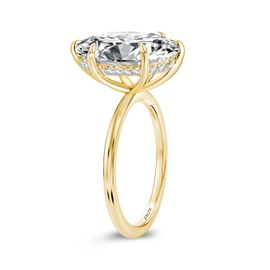 RODIFFY 3.5CT Marquise Cut Engagement Ring,Simulated Diamond Ring,925 Sterling Silver 18K Yellow/White Gold Plated Promise Ring