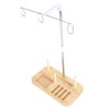 Thread Holder Stable Wood Base Large Spool Thread Stand for