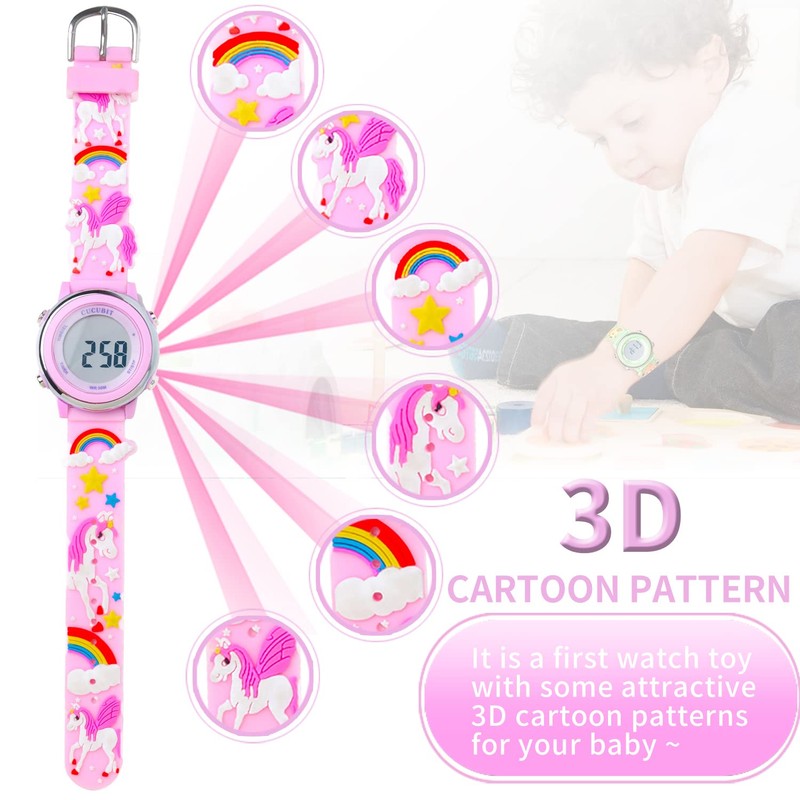 CUCUBIT Daily Water Resistant Potty Training Watch Reminder- Long Battery
