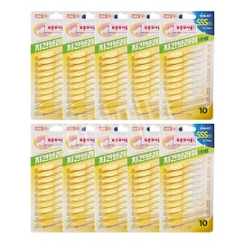 Everden interdental brush brush I-shaped SSS 10P 10 pieces Dupont bristles 0.7mm size straight / 에버덴 치간칫솔 브러쉬 I자형 SSS 10P 10개 듀폰모 0.7mm사이즈 일자형