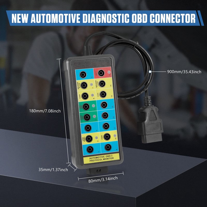 BELEY OBD-2 Breakout Box Car Diagnosis Scan Tool 16 Pins