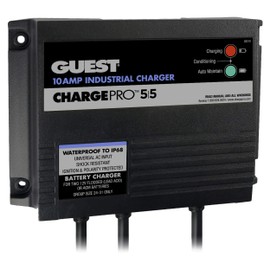 Marinco 28210 ChargePro 10A 2 Bank 12V/24V Waterproof Battery Charger