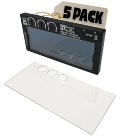 Ridge Products 5 Pack Adjustable Clear Lenses | Clear Lenses With Holes For Adjustable Welding Lenses | Allows You To Adjust Without Removing The Clear Lens