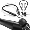 Wireless Neckband Headphones with Microphone – 80-Hour Battery Life and