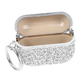 Tofficu Wireless Earphone Case Glittering Cover with Keychain Compatible with Airpods Portable Stylish Design for Easy Carrying Present for All Ages